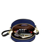 "Imani" Blue Orchid Circle Crossbody Bag