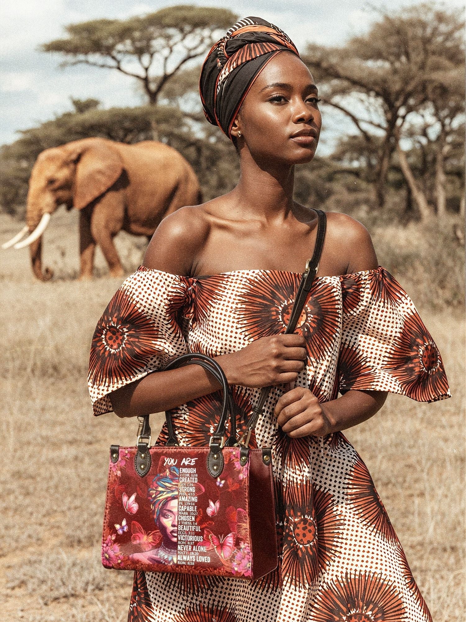 "Imani" Pomegranate Red Small Leather Handbag