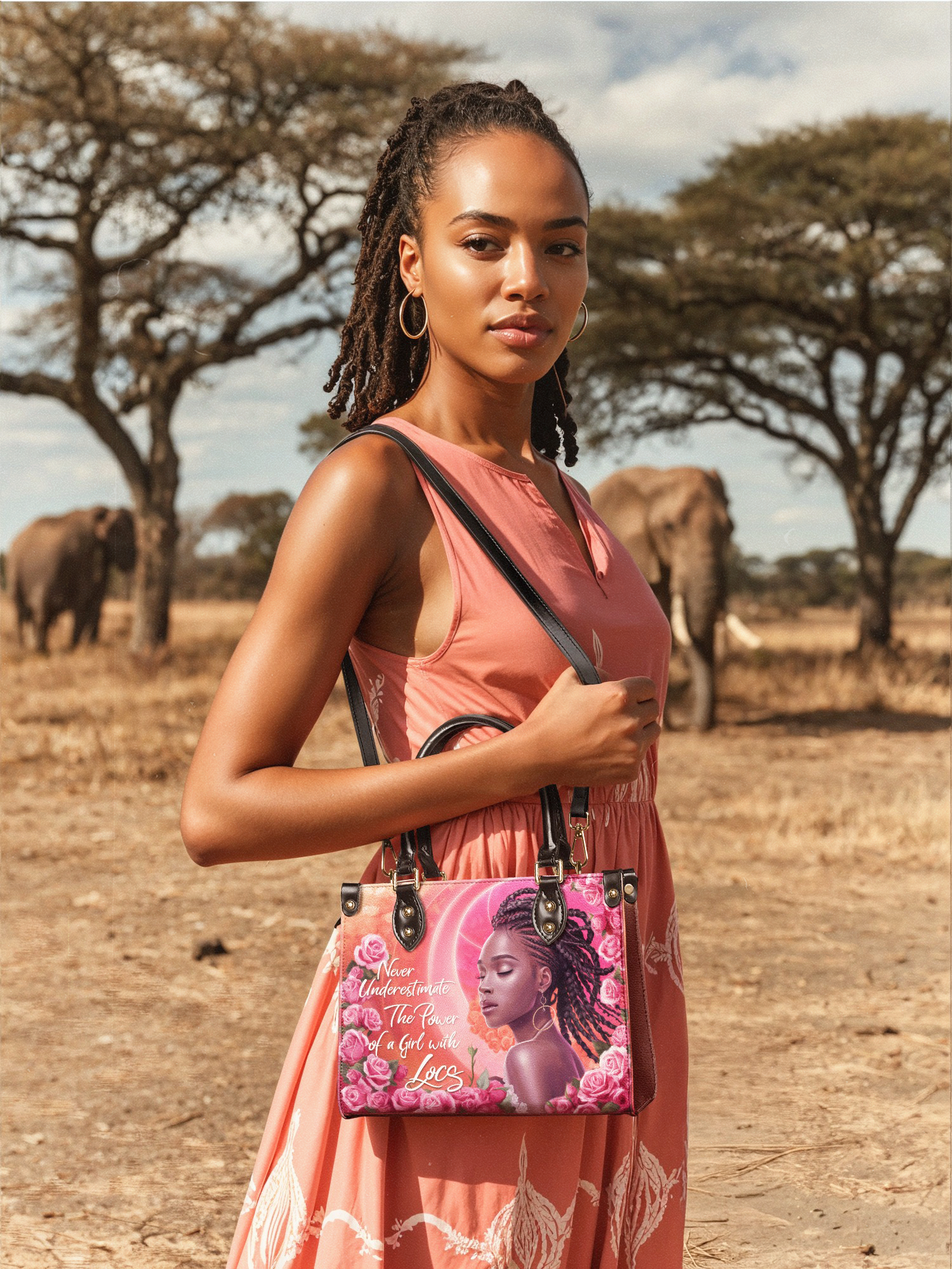 "Loclani" Small Leather Handbag