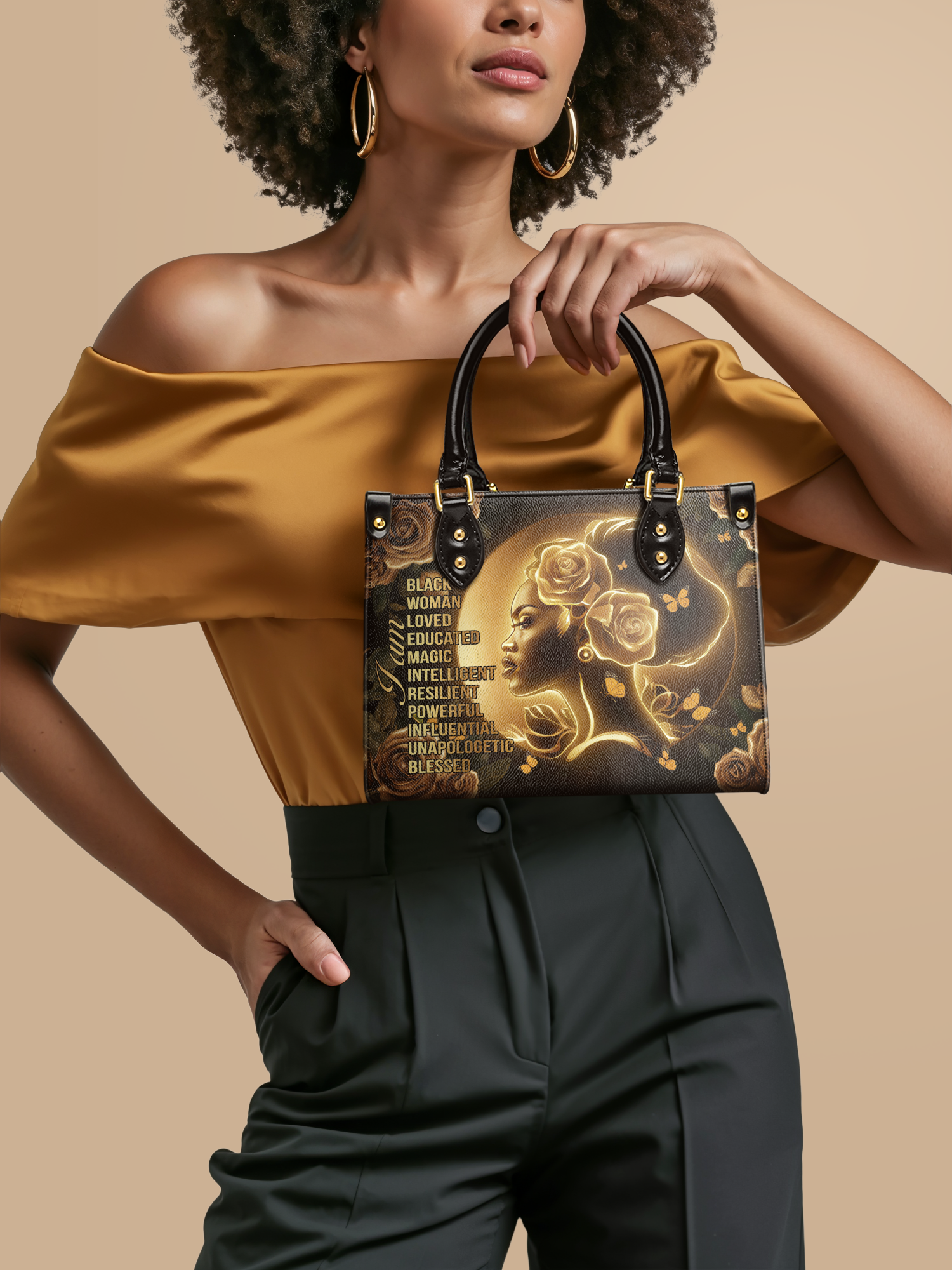 "Lumina" Small Leather Handbag