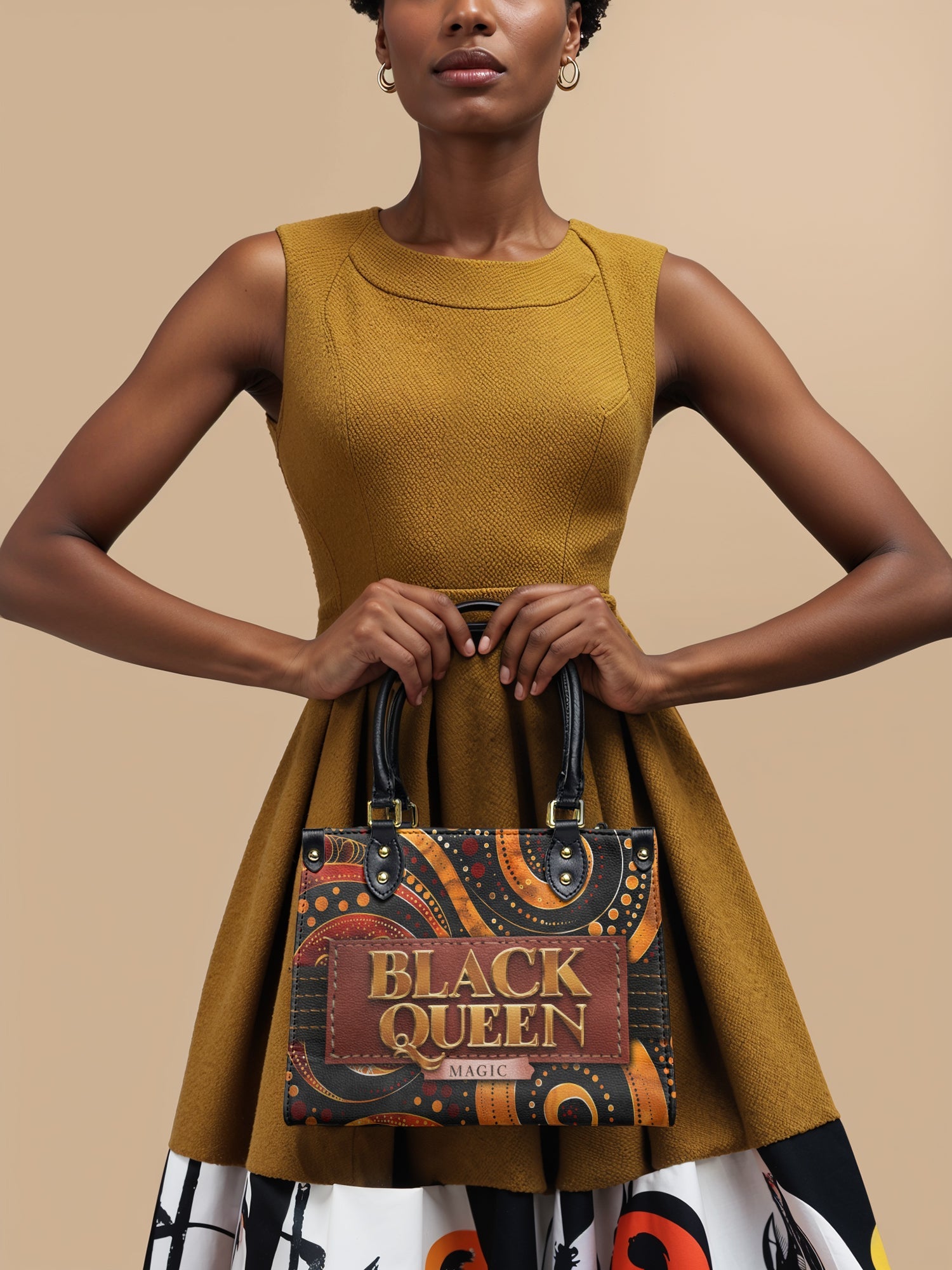 "Makeda" Small Leather Handbag