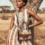 "Naija Royale" Small Leather Handbag