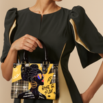 "Sanaa" Cornbread Small Leather Handbag