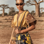 "Sanaa" Cornbread Small Leather Handbag