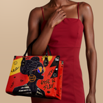 "Sanaa" Paprika Leather Handbag