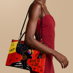 "Sanaa" Paprika Leather Handbag