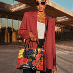 "Sanaa" Paprika Leather Handbag