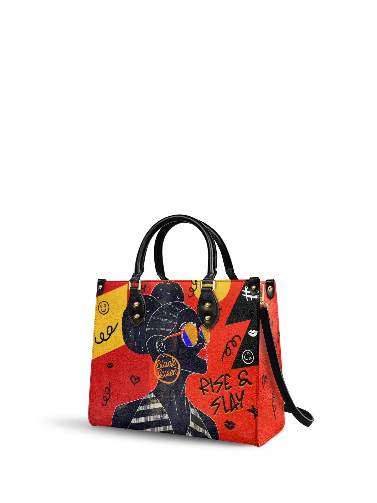 "Sanaa" Paprika Leather Handbag