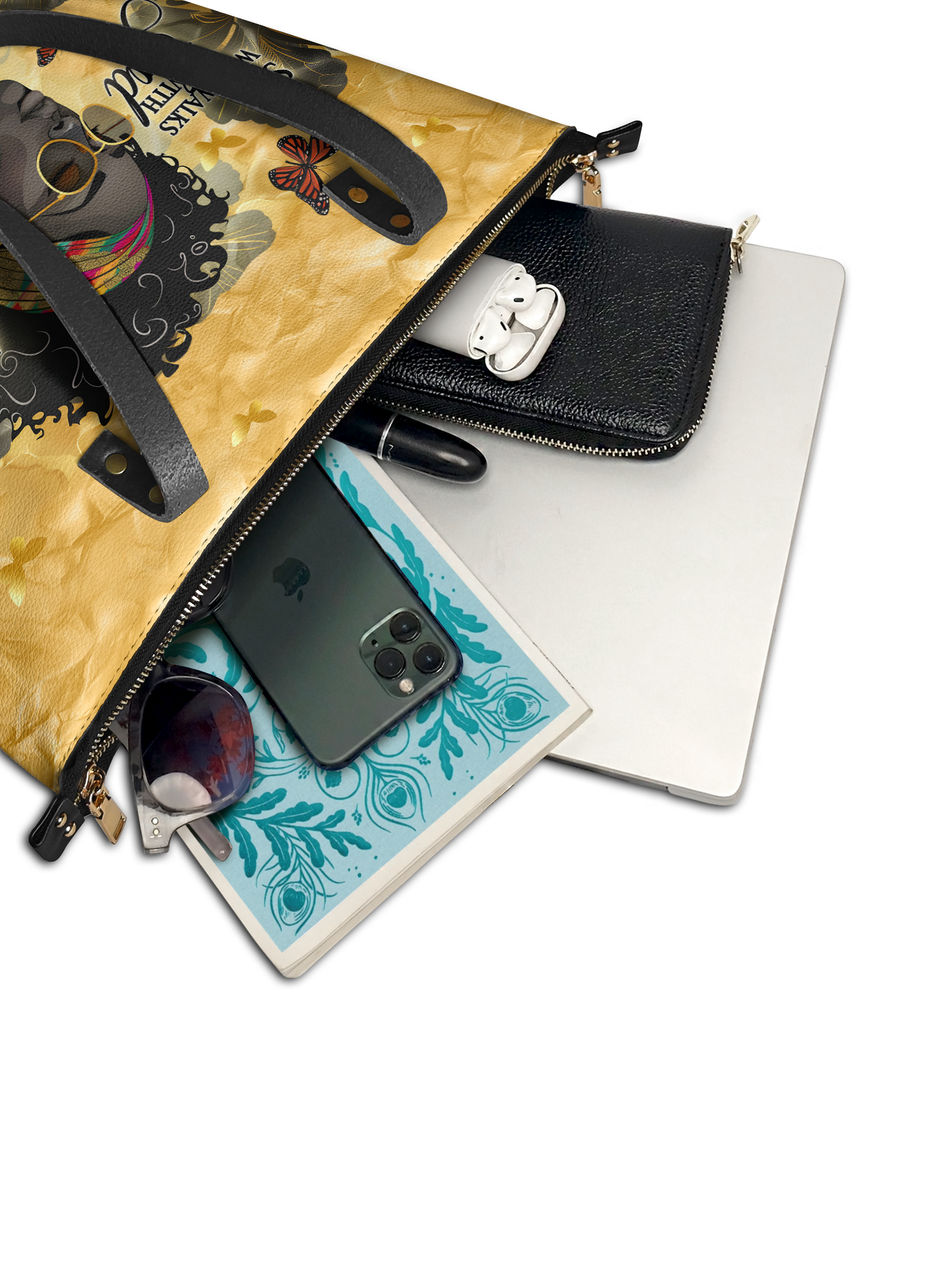 "Njia" Leather Tote Bag